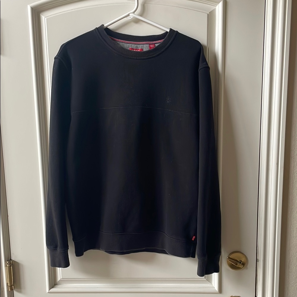 Izod Black Crewneck Sweater Medium